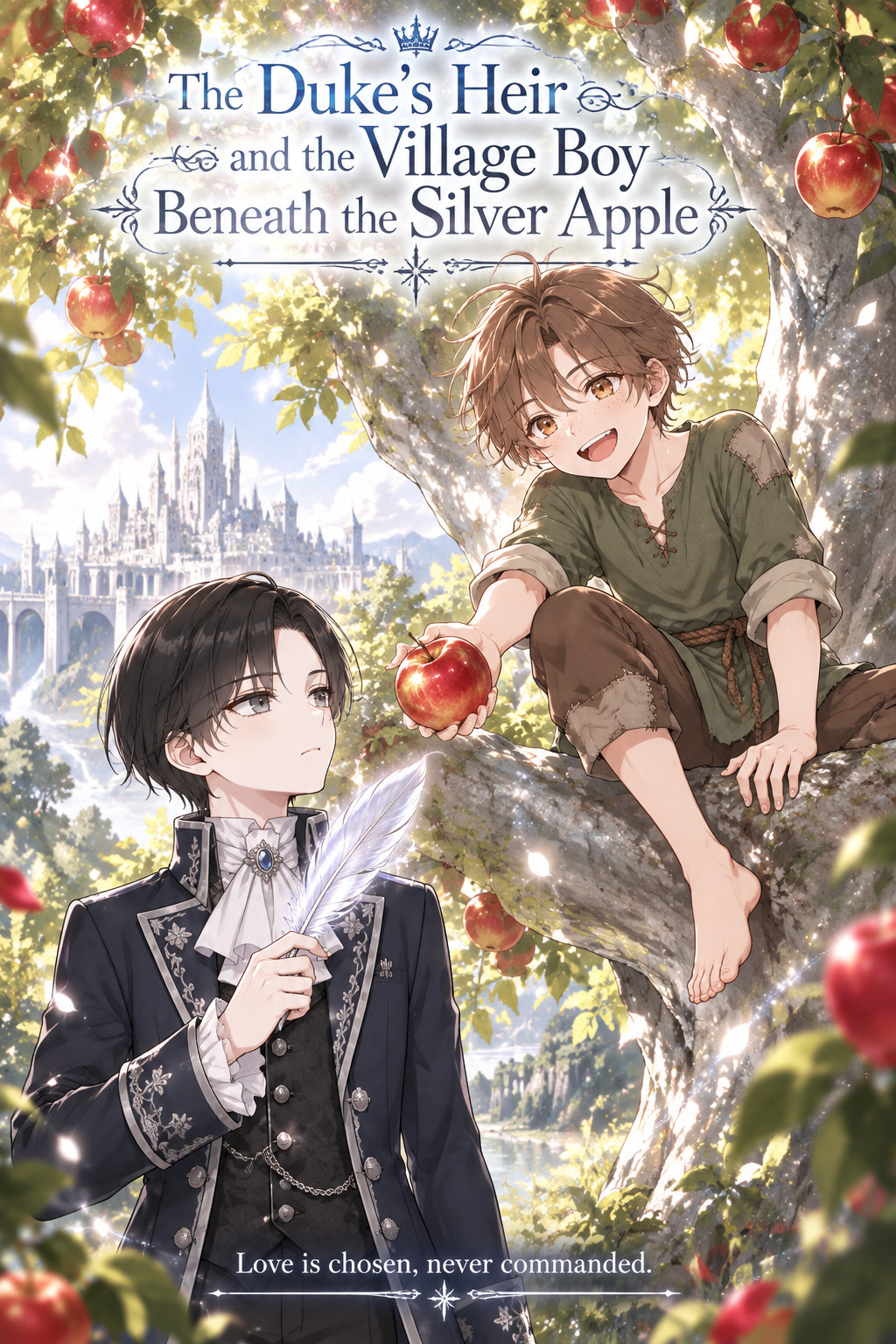 The Duke's Heir and the Village Boy Beneath the Silver Apple
